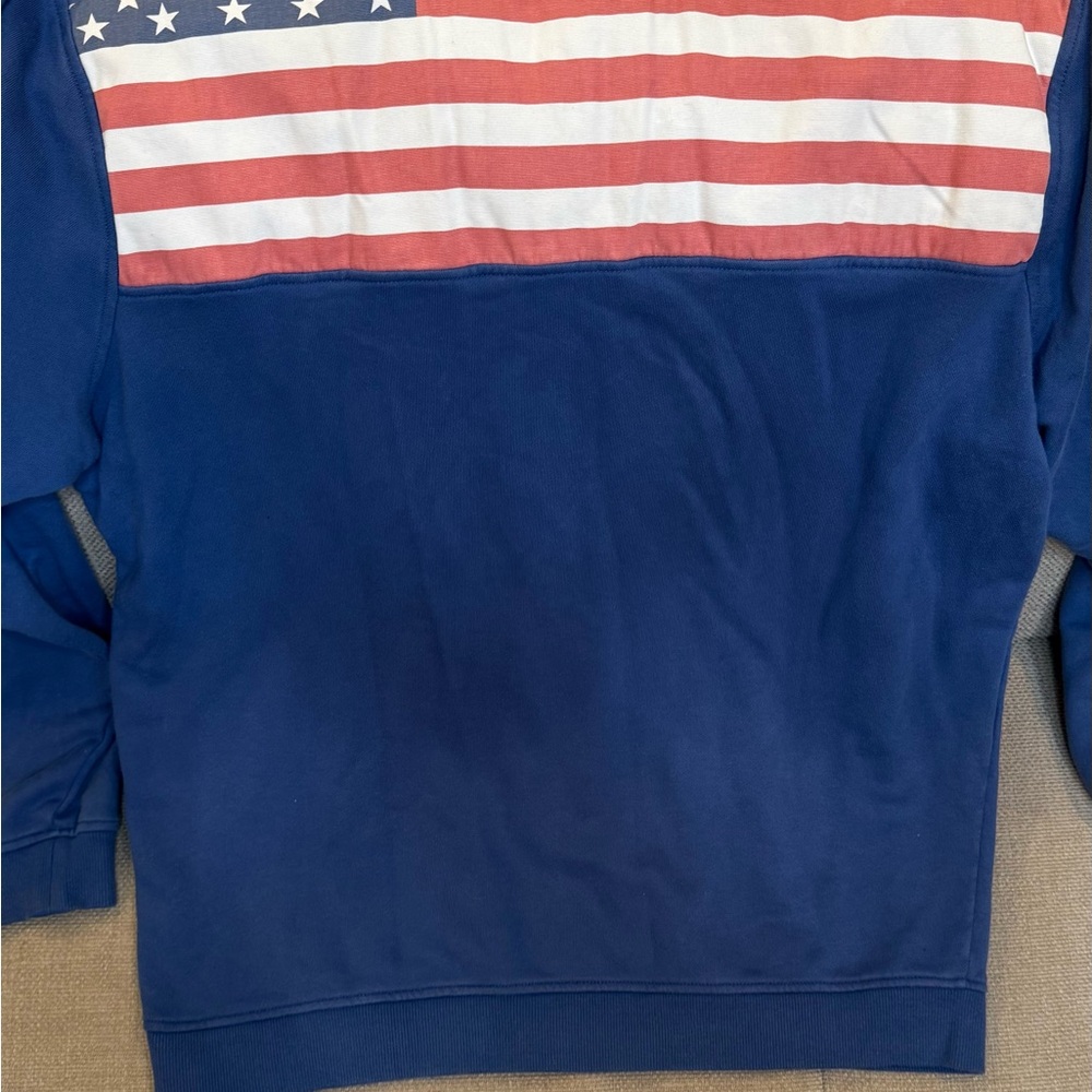 Vineyard Vines Men 1/4 Zip Sweatshirt Pullover Size XL Blue America USA Sweater - Picture 7 of 9